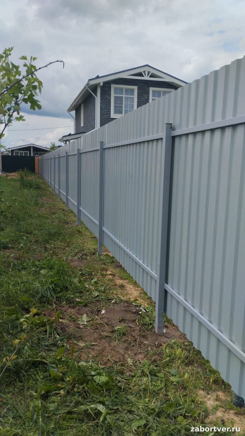 Забор из профнастила