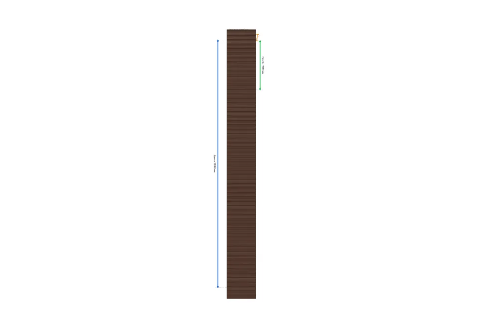 Автомобильный навес 2000×28600 мм — расчёт и изготовление в Твери, ZaborTver — сверху, миниатюра