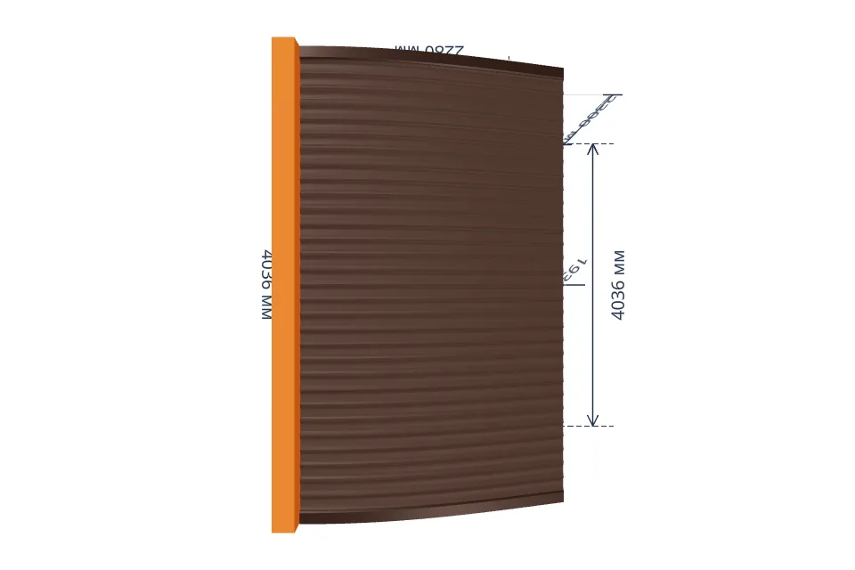 Автомобильный навес 2280×4036 мм — сверху, миниатюра