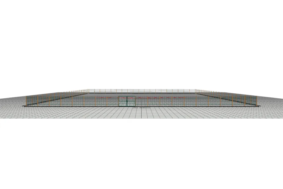 Забор из 3d забор — проект и расчёт, ZaborTver — спереди, миниатюра
