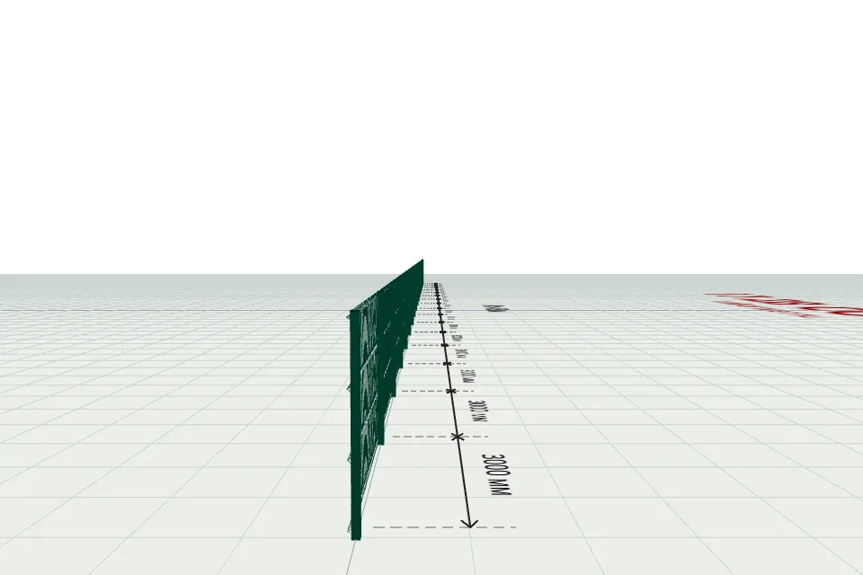 Забор из 3d забор — проект и расчёт, ZaborTver — сбоку, миниатюра