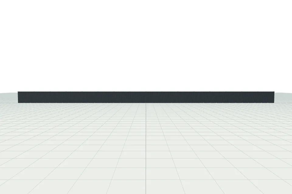 Забор из евроштакетник — проект и расчёт, ZaborTver — спереди, миниатюра
