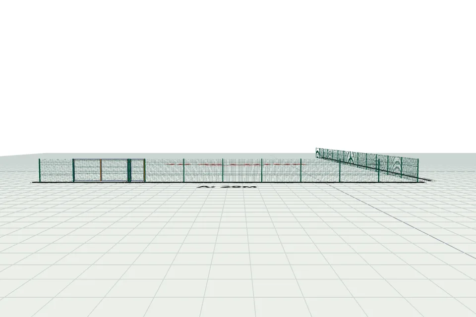 3D забор 65 м — спереди, миниатюра