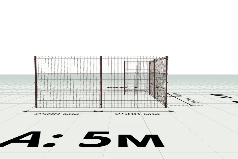 3D забор 10,5 м — спереди, миниатюра