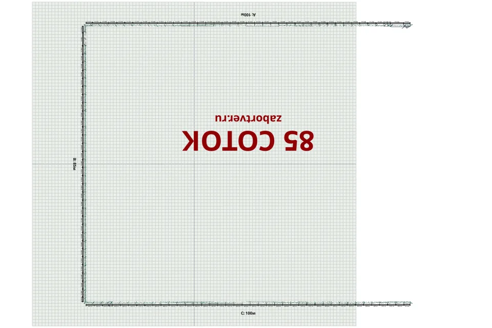 3D забор 285 м — сверху, миниатюра