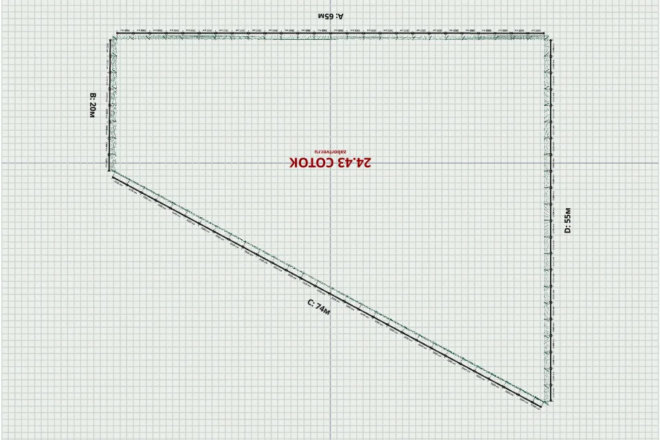 3D забор 214 м — сверху, миниатюра