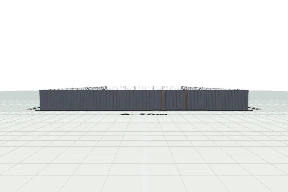 3D забор 120 м — спереди, миниатюра