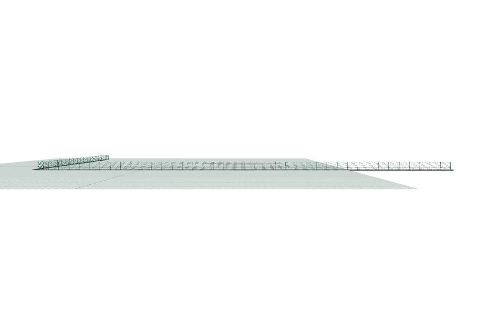3D забор 150 м — спереди, миниатюра