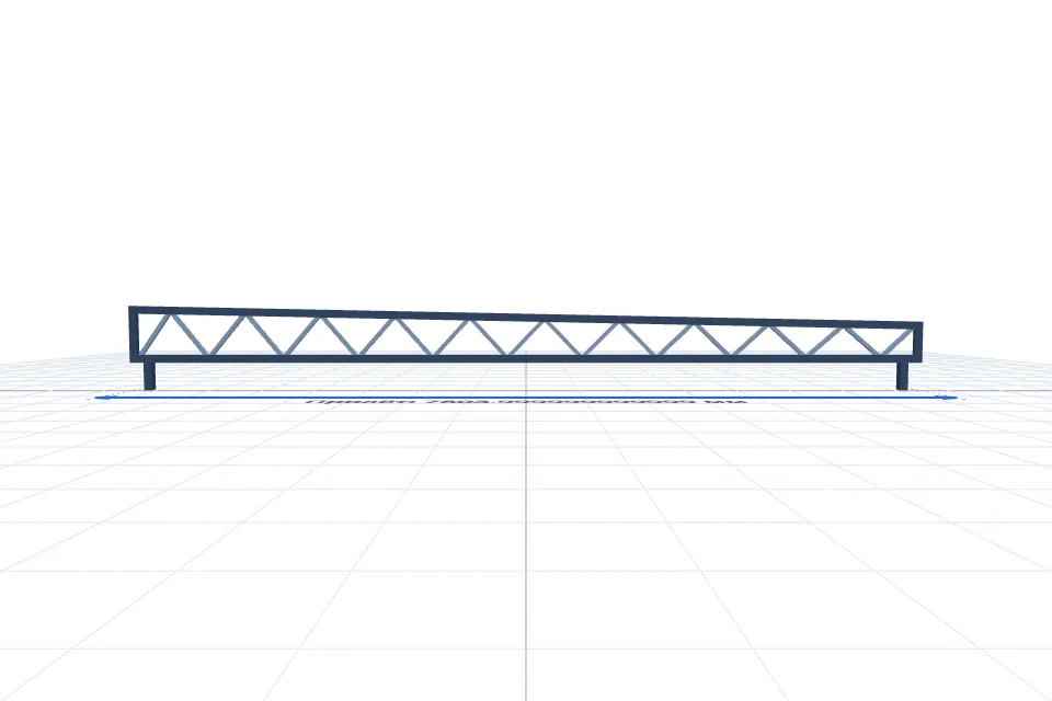 Комплект ферм (10 шт) 7804 мм — спереди, миниатюра