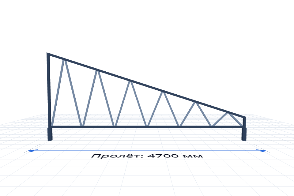 Ферма 4700 мм — спереди, миниатюра