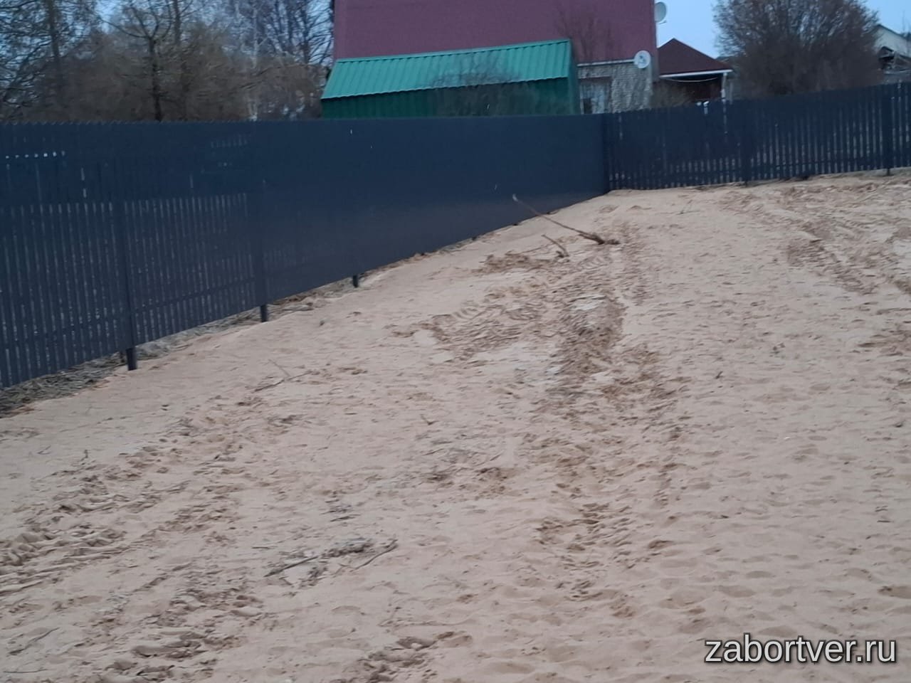 Забор из профнастила в КП "Александровка"